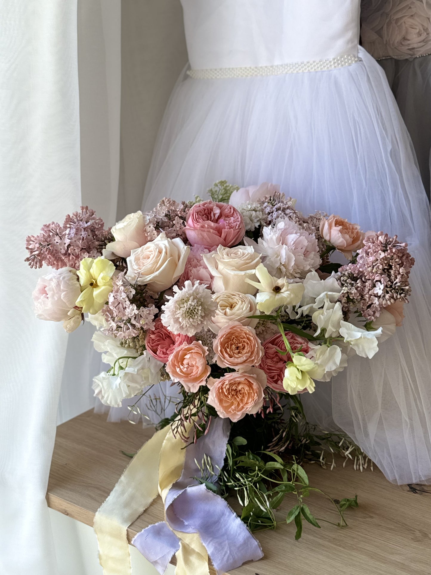 Soft Pastels Bridal Bouquets