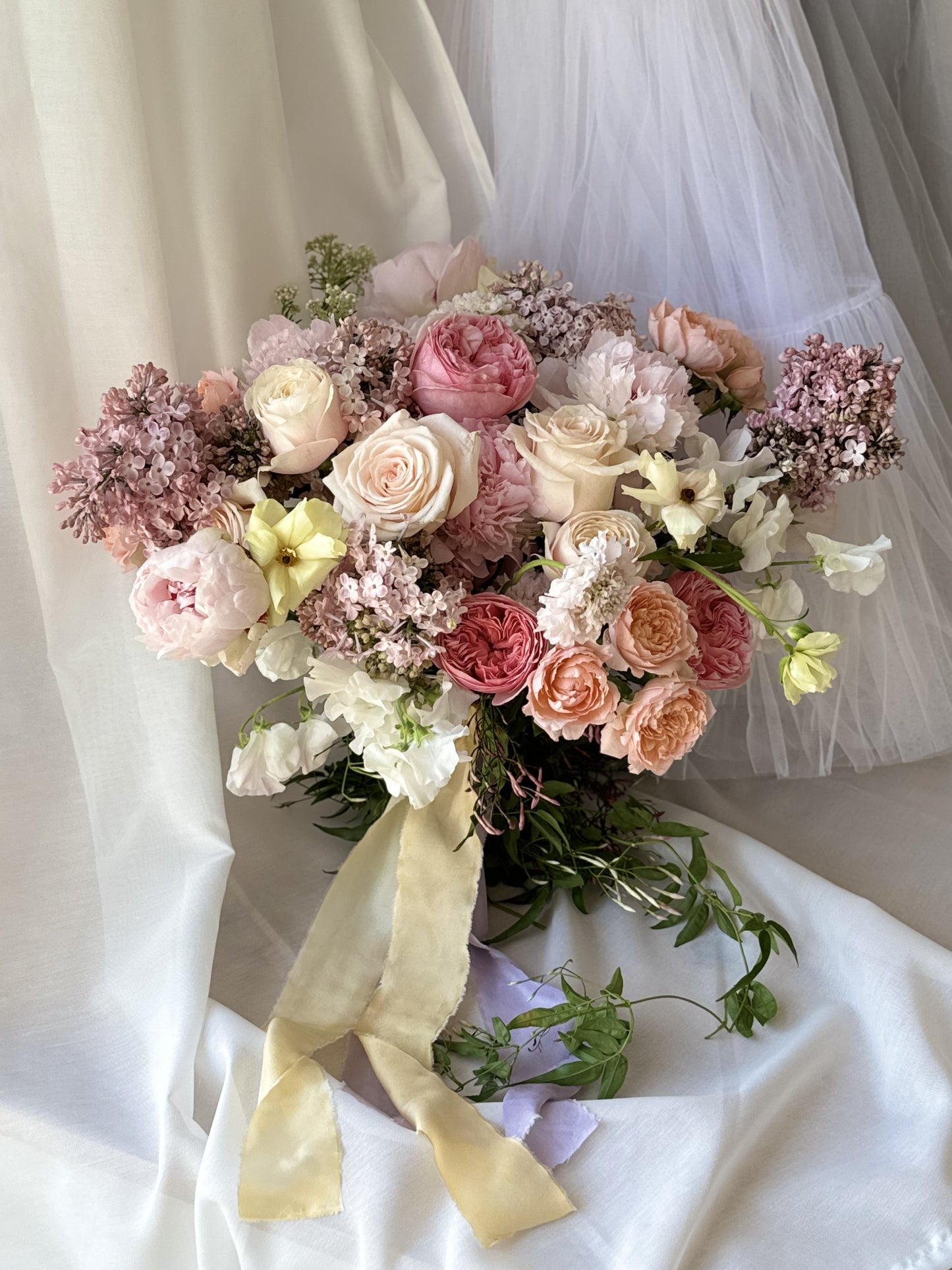 Soft Pastels Bridal Bouquets