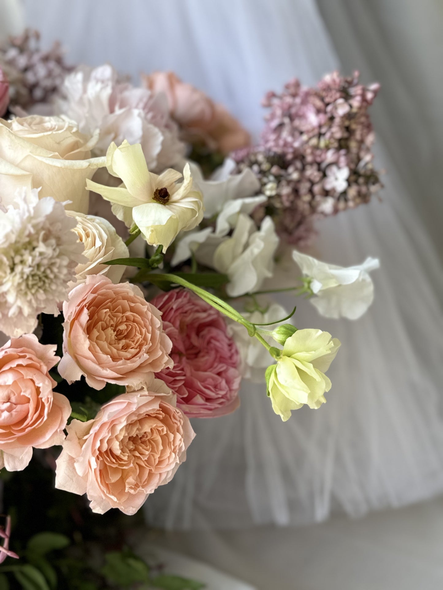 Soft Pastels Bridal Bouquets