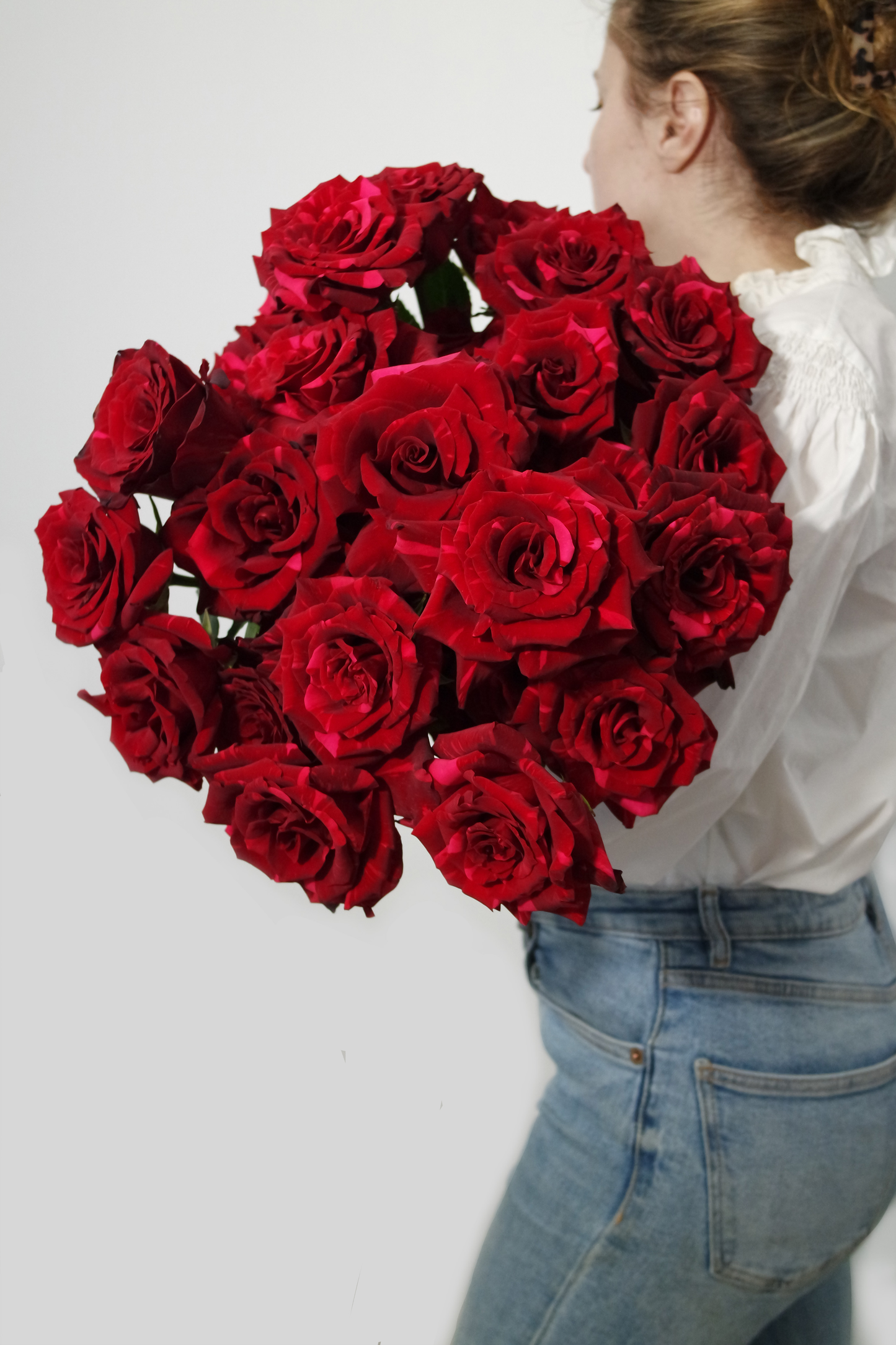 Bouquet mono de roses rouges