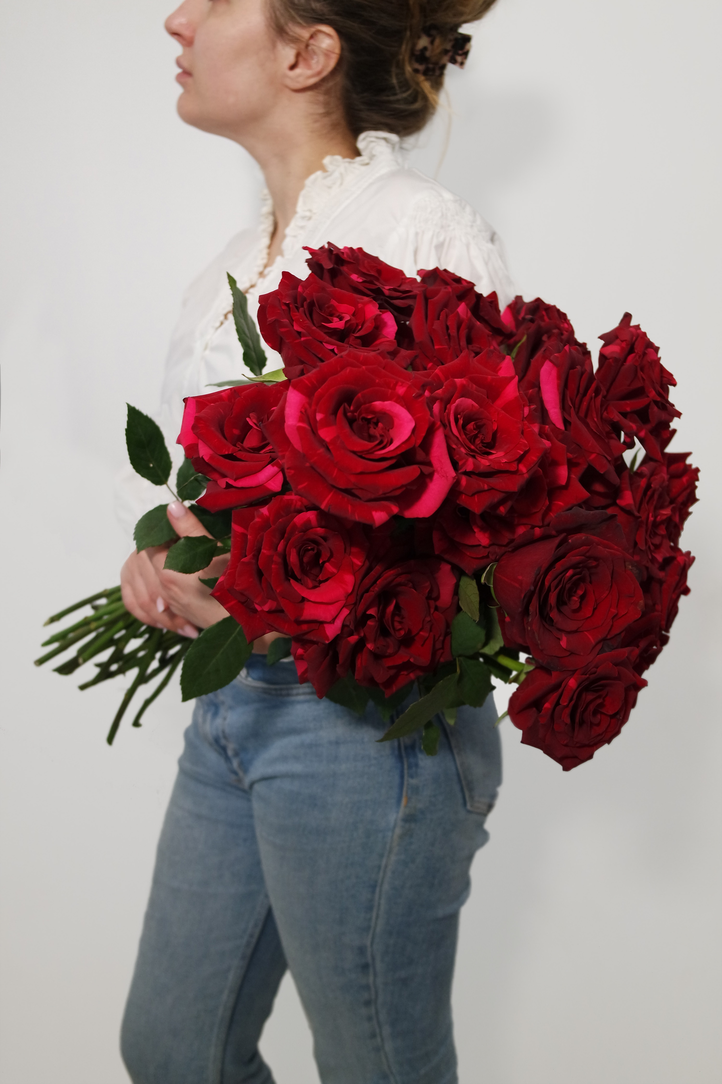 Bouquet mono de roses rouges